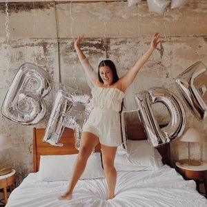 White ruffle Romper - Princess Polly